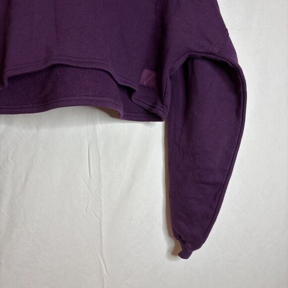 Savage x Fenty Women’s Purple Xssential Cropped Fleece Hoodie Size 1X - Picture 4 of 10